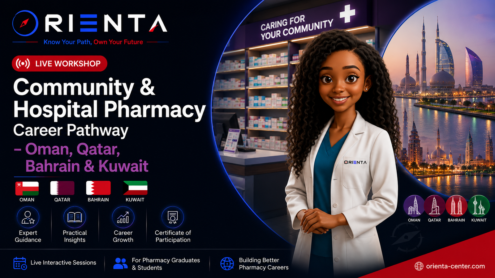 Hospital & Community Pharmacy Career Path Workshop – Oman, Qatar, Bahrain & Kuwait